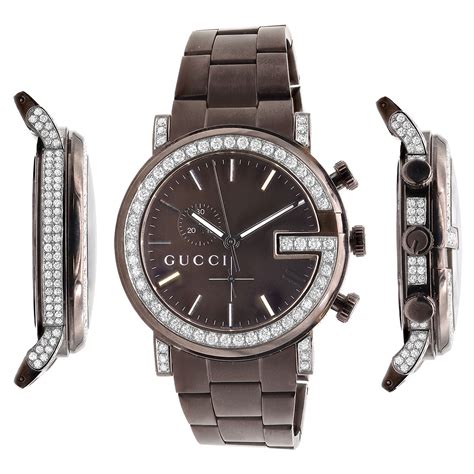 cheap gucci g chrono watch|Gucci 101m chrono diamonds.